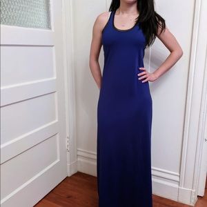 Relaxed blue maxi dress